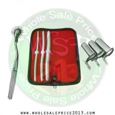  Hegar uterine dilator 3 pieces set, 7-8, 9-10, 15-16, pinwheel, collin 3pcs
